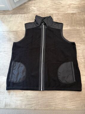 Black Zip-Up Vest